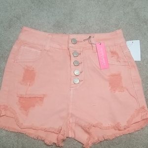 Charlotte Ruse Hi-Rise Cheeky Refuge Shorts